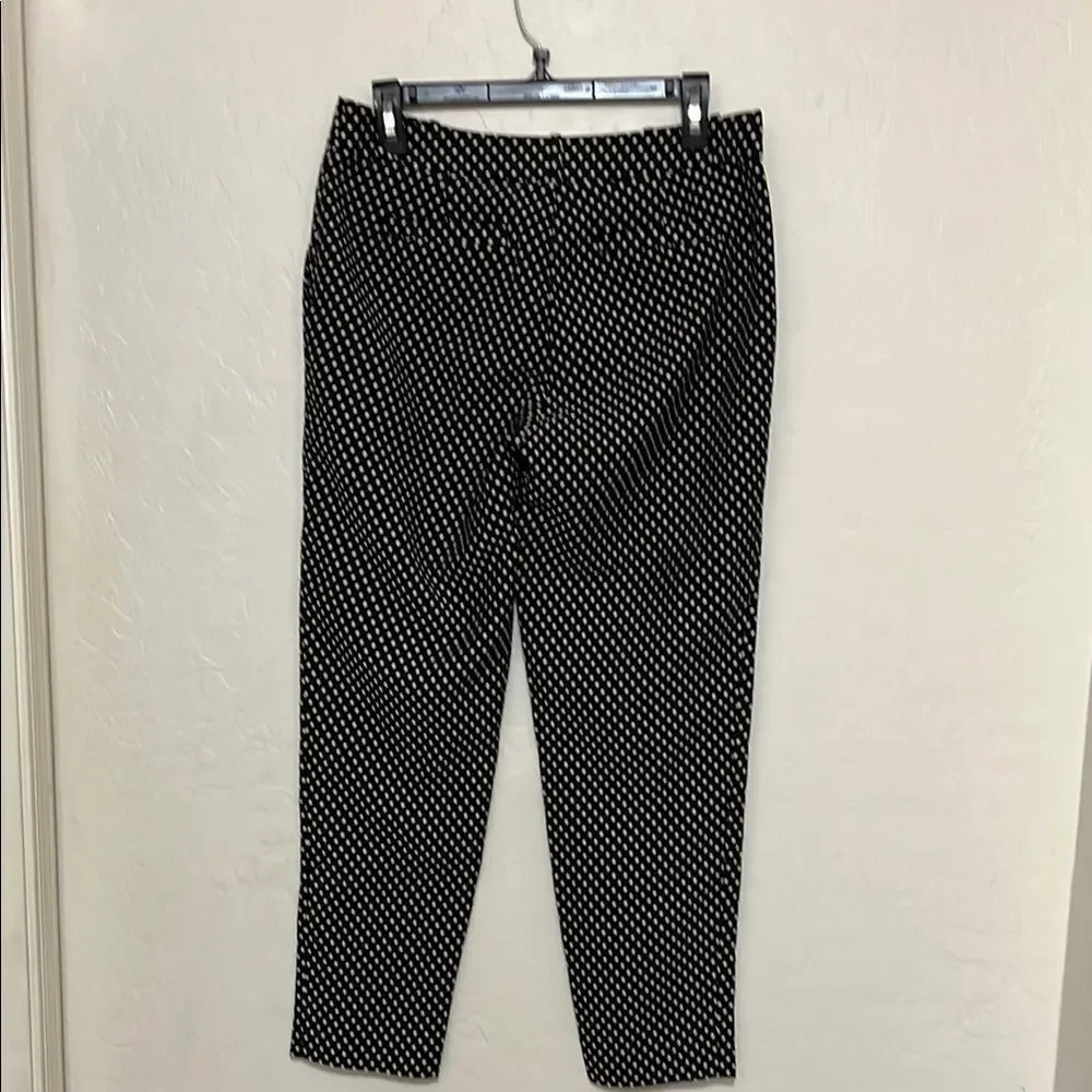 Kate Spade Margaux Cafe Dot Cropped Polka Dot Design Textured Pockets Pants